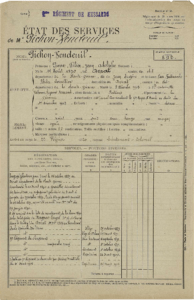 Etat signalétique et des services COL Pichon-Verneuil