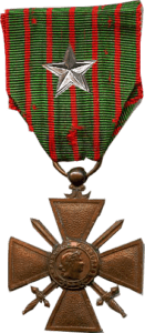Croix de Guerre 1914 - 1918 avec étoile d'argent