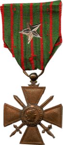 Croix de Guerre 1914 - 1918 avec étoile de vermeil