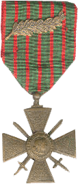 Croix de guerre 14-18 avec palme