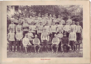 Les sous-officiers du 2e Régiment de Hussards à Senlis en 1904